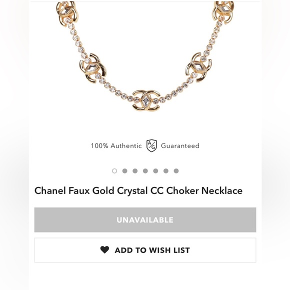 CHANEL Crystal CC Choker - Picture 10 of 11